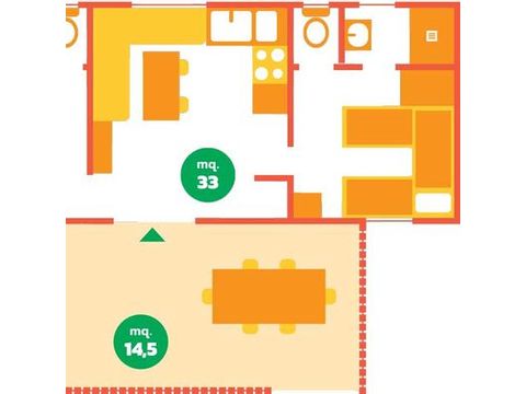 MOBILHOME 4 personnes - NINFEA