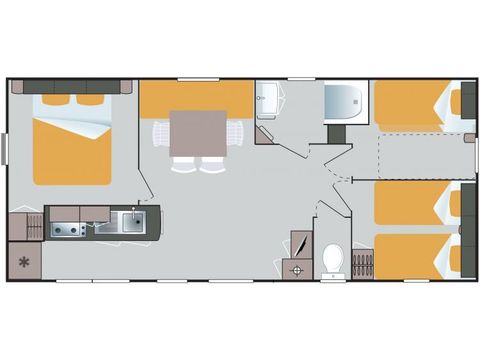 Mobilhome 6 personnes - Confort + Riviera