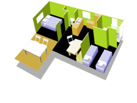 MOBILHOME 5 personnes - CARAIBE