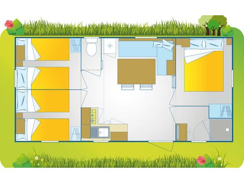Mobilhome 4 personnes - Happy Premium