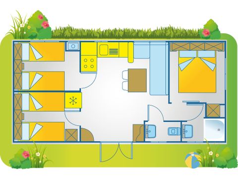 Mobilhome 4 personnes - Happy Plus