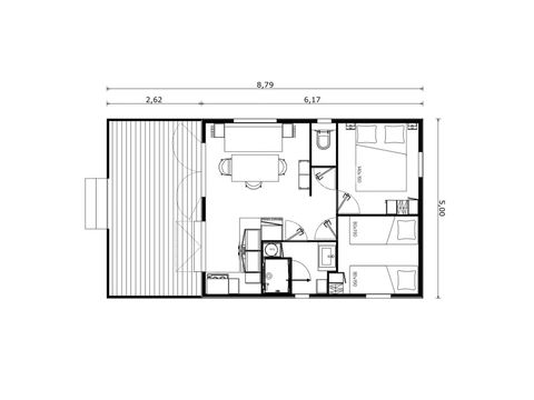 Chalet 4 personnes - Ultimate | 2 Ch. | 4 Pers. | 1 SDB | Clim. | TV