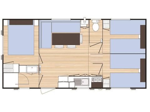 MOBILHOME 6 personnes - ESPACE CLASSIC 30m2