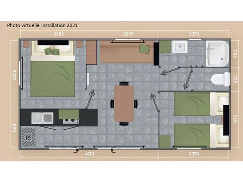 MOBILHOME 4 personnes - FAMILY PREMIUM  27m2
