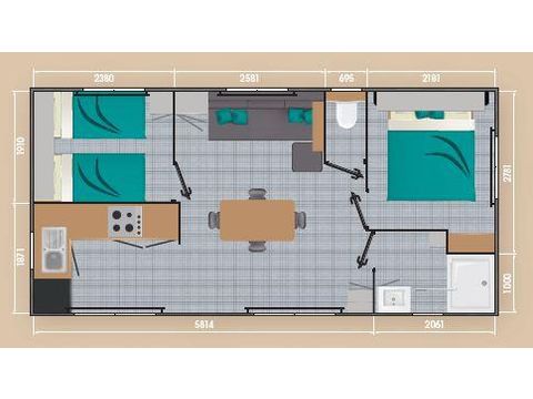 MOBILHOME 4 personnes - LOGGIA PREMIUM 29 / 30 m2