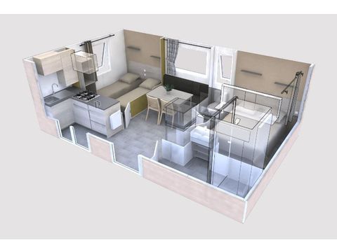 MOBILHOME 4 personnes - FAMILY LUXE 24m2