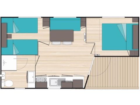MOBILHOME 4 personnes - MATAI