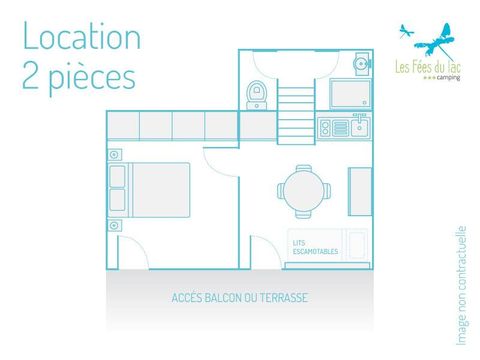 GÎTE 2 personnes - 2 pièces