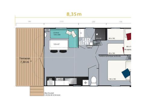 Mobilhome 5 personnes - Loggia Bay