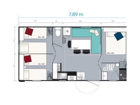 MOBILHOME 6 personnes - Happy