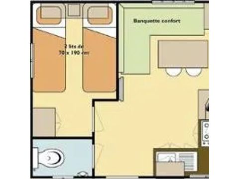 MOBILHOME 4 personnes - COTTAGE MODESTY