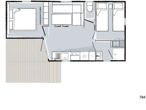 MOBILHOME 4 personnes - CELTIK