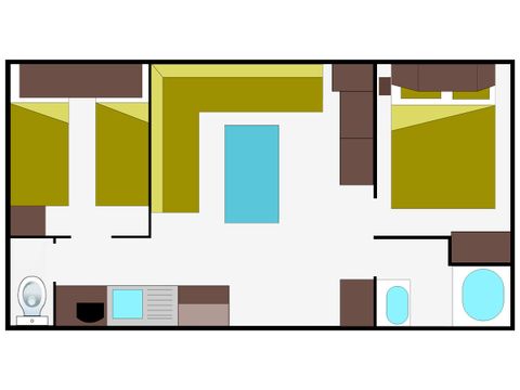 MOBILHOME 6 personnes - 27 M²