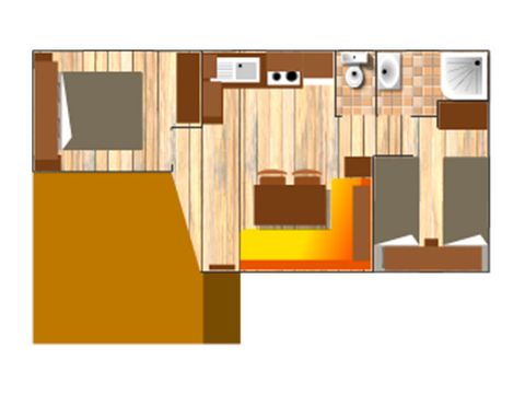 MOBILHOME 4 personnes - CLASSIC
