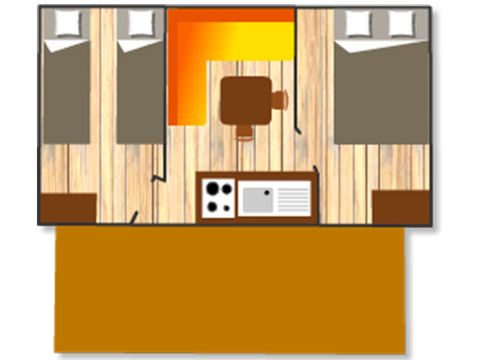 MOBILHOME 4 personnes - ECO (Sans sanitaires)