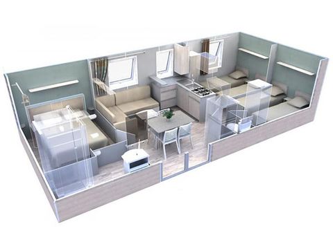 LODGE 6 personnes - Cottage Pergola 6p - 3 chambres