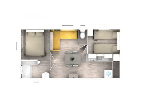 MOBILHOME 5 personnes - 2 chambres