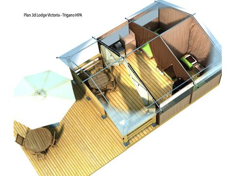 TENTE 5 personnes - Lodge sans sanitaires
