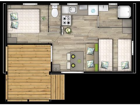 MOBILHOME 4 personnes - Malaga Duo Compact