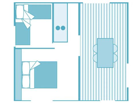 CHALET 5 personnes - Ciela Cabane 2 chambres