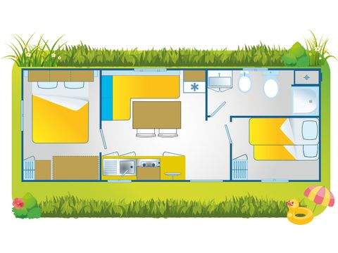 Mobilhome 4 personnes - Happy Relax - Hillside
