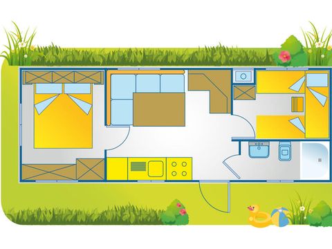 Mobilhome 4 personnes - Happy Easy - No hillside