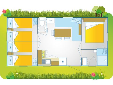 MOBILHOME 7 personnes - Happy premium suite