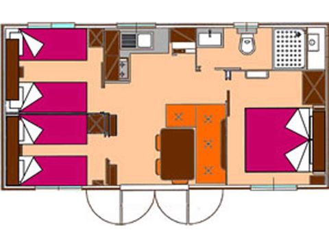 MOBILHOME 6 personnes - GIRASOLE SUITE