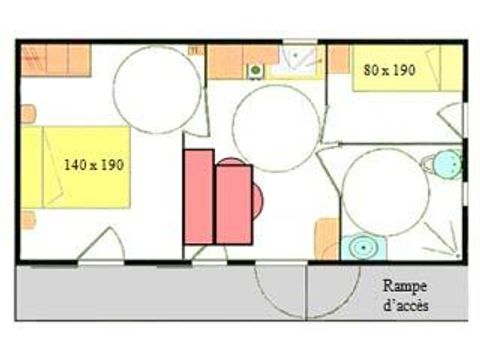 CHALET 4 personnes - Chalet Topaze 4P. 2 chambres 1  salle de bain **