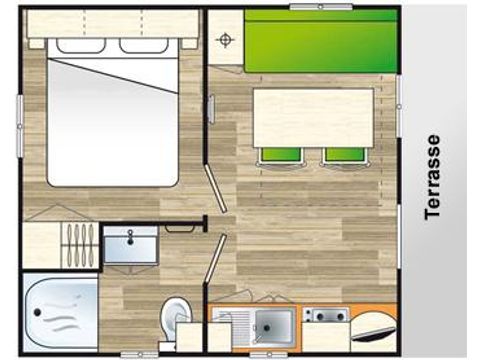 MOBILHOME 2 personnes - Classique 2 