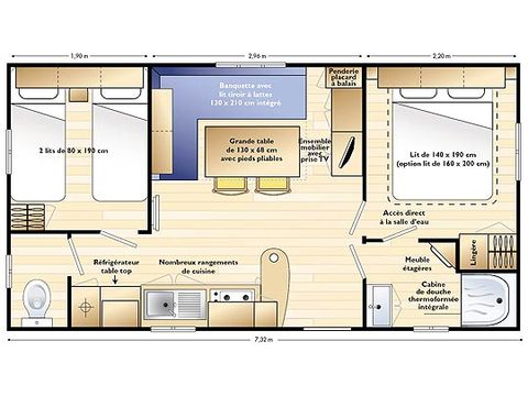 MOBILHOME 4 personnes - Confort