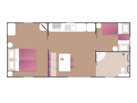 MOBILHOME 4 personnes - PMR Confort 31m²