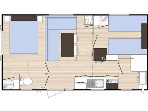MOBILHOME 4 personnes - ESPACE