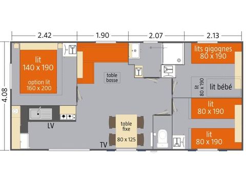 MOBILHOME 6 personnes - FAMILY