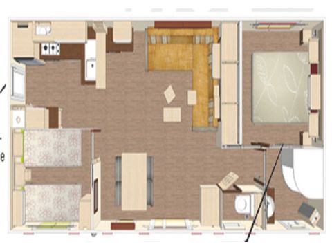 MOBILHOME 4 personnes - MH Standard Grand Confort 36m² - 2 Chambres