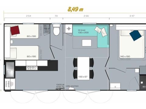 MOBILHOME 4 personnes - Premium Grand large
