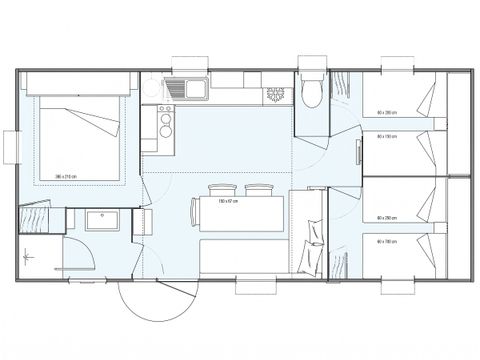 Mobilhome 6 personnes - TV