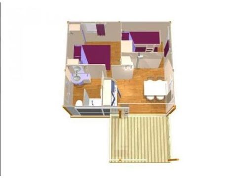 CHALET 4 personnes - Gitotel 2 chambres