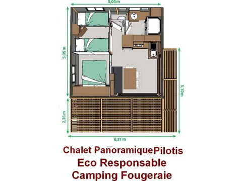 CHALET 5 personnes - Panoramique Pilotis - 2 chambres