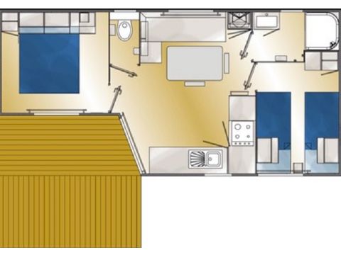 Mobilhome 4 personnes - Eco Pacifique