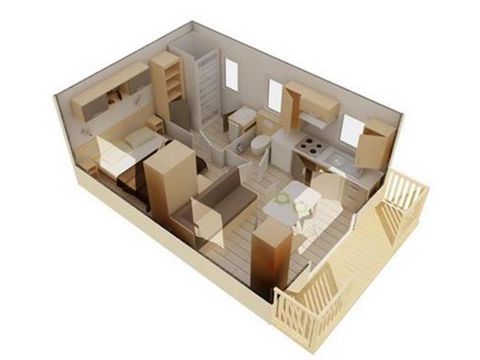 Mobilhome 3 personnes - Corsaire Confort