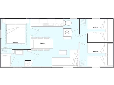 Mobilhome 6 personnes - Premium - 3 chambres