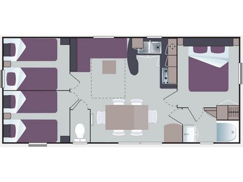 MOBILHOME 6 personnes - Baltique - 3 chambres