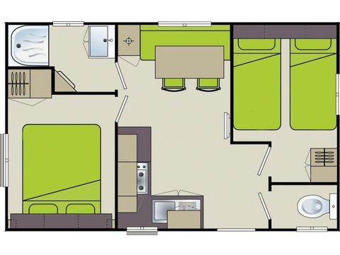 MOBILHOME 4 personnes - Adriatique - 2 chambres