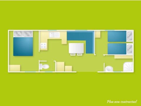 MOBILHOME 6 personnes - Mobil-home 4/6 places 26m² .TV 6 pers