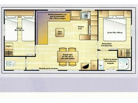 Mobilhome 7 personnes - COTTAGE CONFORT