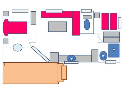 MOBILHOME 4 personnes - O'HARA GRAND CONFORT MOBILHOME 4 personnes - O'HARA GRAND CONFORT