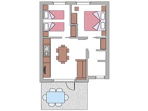 BUNGALOW 6 personnes - TRILO COMFORT