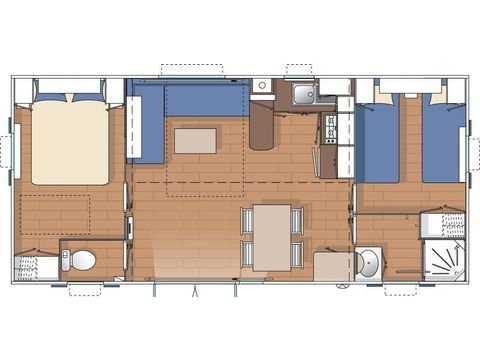 MOBILHOME 6 personnes - Agaric