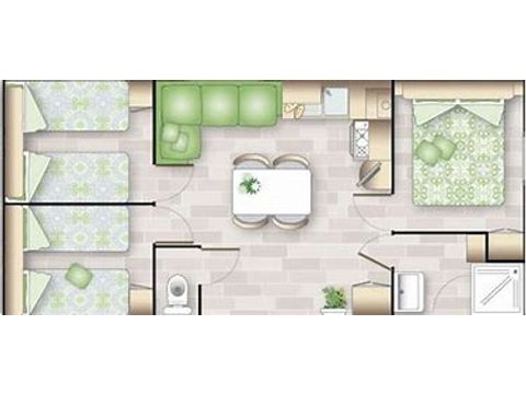 MOBILHOME 6 personnes - Valeriane